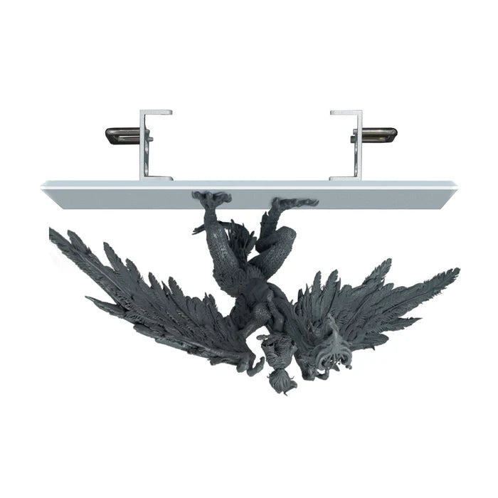 Apex X1 Build Plate with a 3D sample print of a miniature with wings