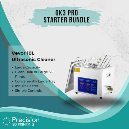 Uniformation GK3 Pro Starter Bundle highlighting the Vevor 10L Ultrasonic Cleaner
