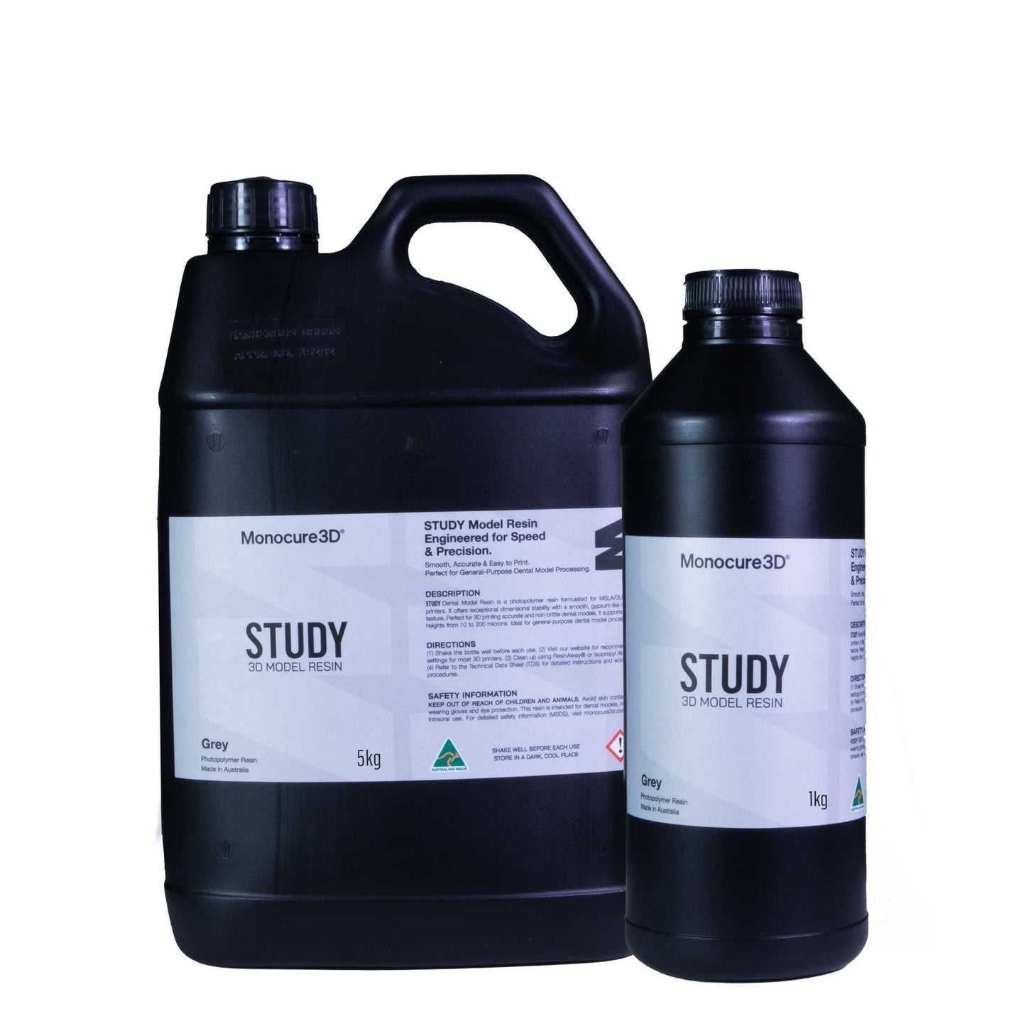 Study Model Resin 1kg and 5kg by Monocure3D – premium model resin for 3D printing projects