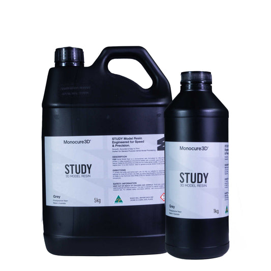 Study Model Resin 1kg and 5kg by Monocure3D – premium model resin for 3D printing projects
