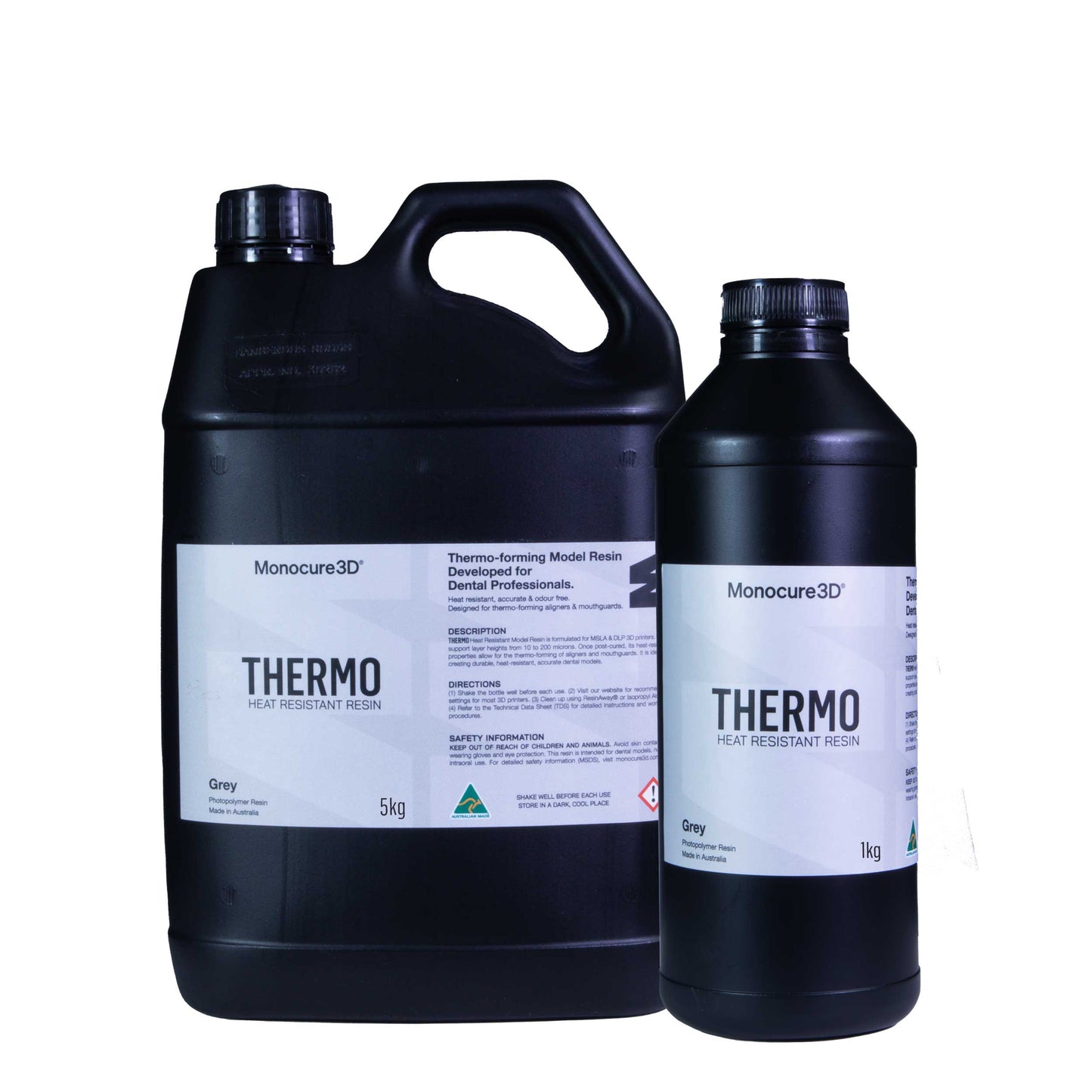 Thermo Heat Resistant Resin 1kg and 5kg by Monocure3D – professional-grade heat resistant resin