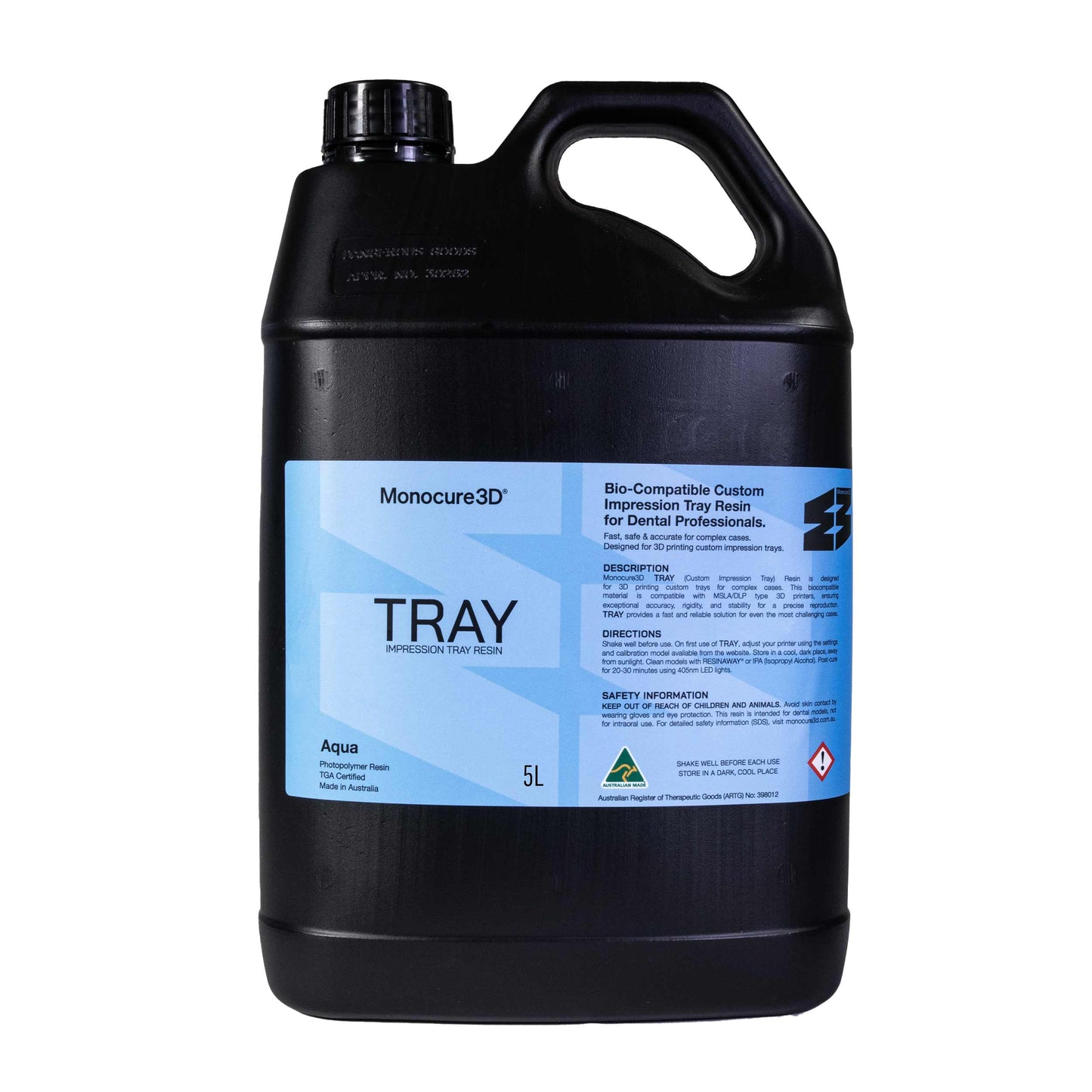 Monocure3D TRAY Biocompatible Dental Resin